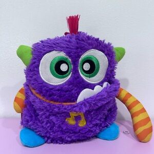 Fisher-Price Giggles 'N Growls Purple Monster Plush w/ Sounds (tested‎ & works)